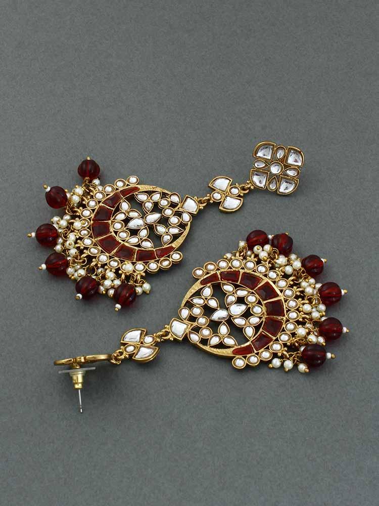 Maroon Anvi Chandbalis - Bling Bag