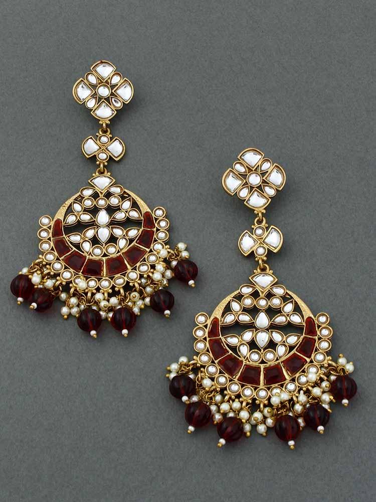 Maroon Anvi Chandbalis - Bling Bag