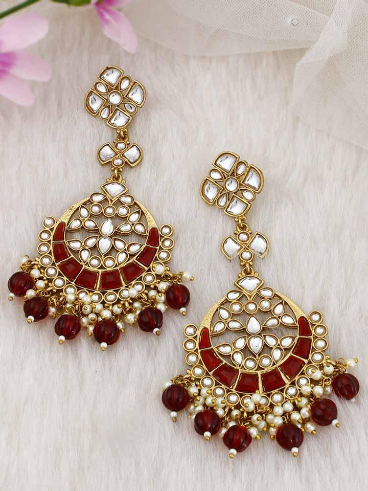 Maroon Anvi Chandbalis - Bling Bag