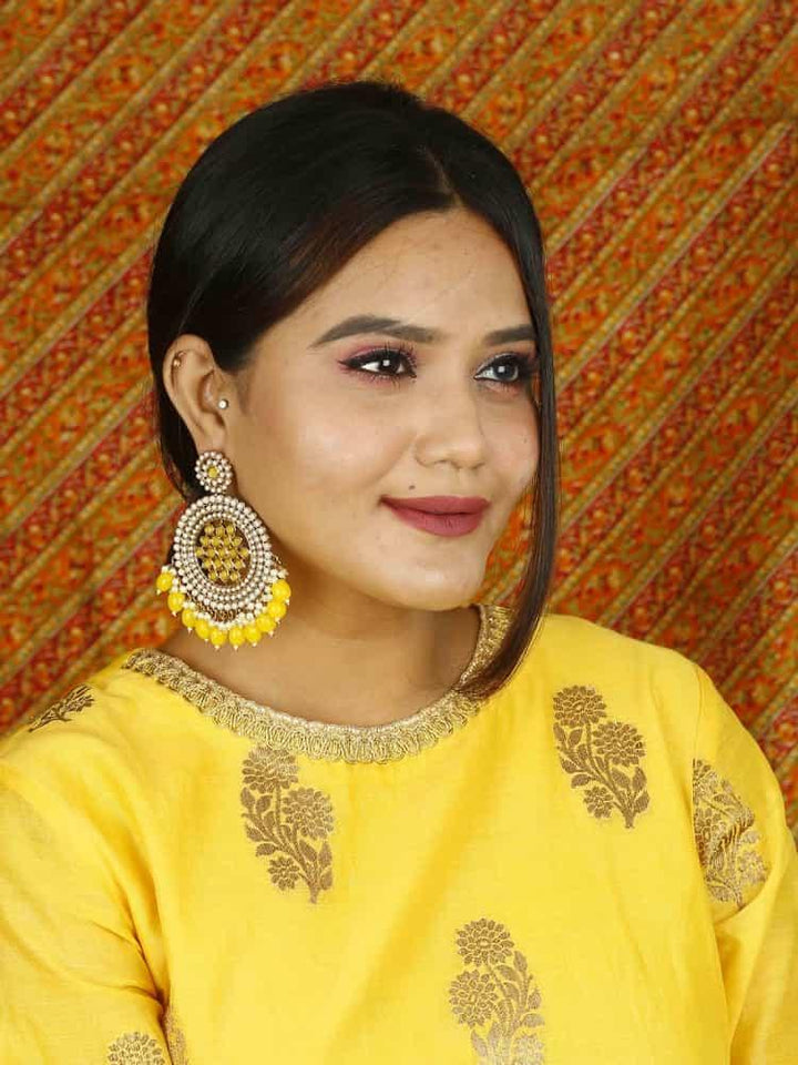 earrings - Bling Bag Lemon Nandini Designer Earrings