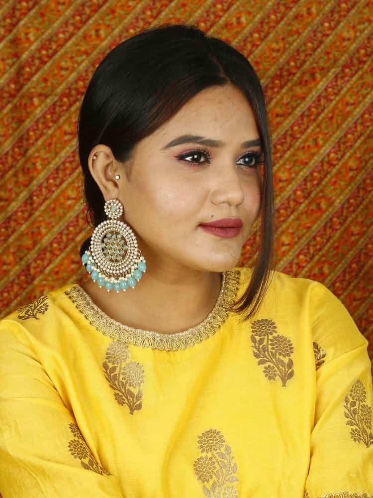 earrings - Bling Bag Turquoise Nandini Designer Earrings