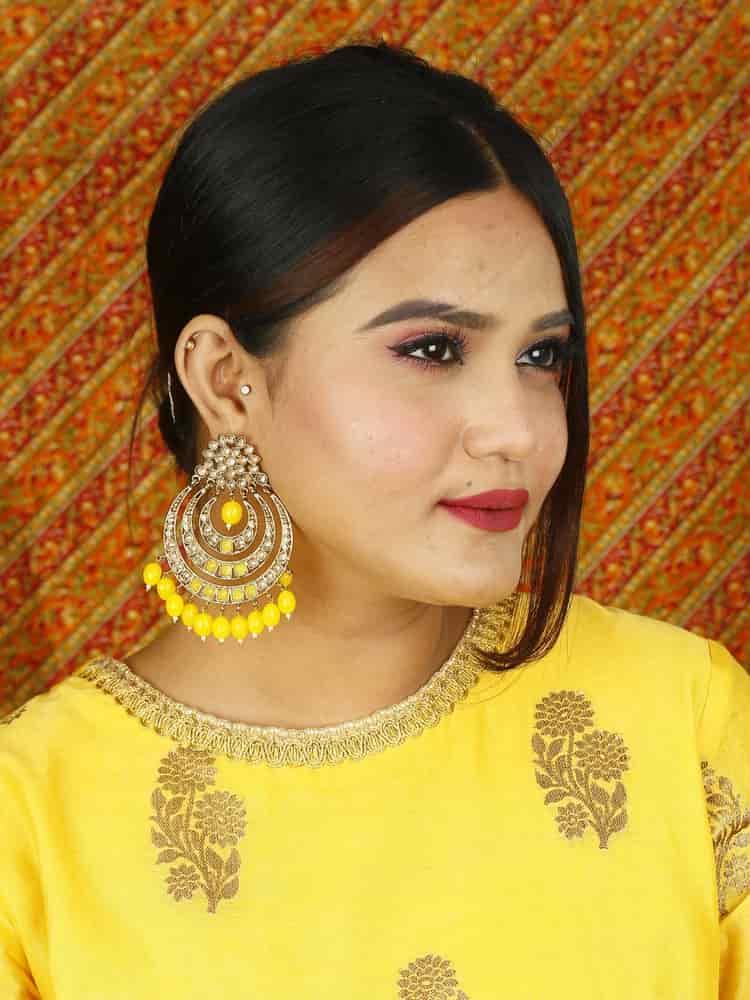 earrings - Bling Bag Lemon Zara Chaandbali Earrings