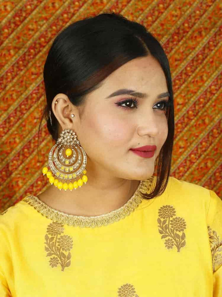 earrings - Bling Bag Lemon Zara Chaandbali Earrings
