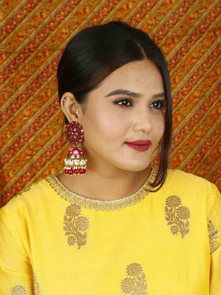 earrings - Bling Bag Rani Jessi Jhumki Earrings