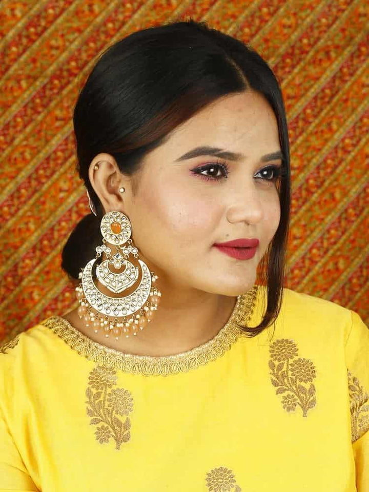 earrings - Bling Bag Brown Bhoomi Chaandbali Earrings