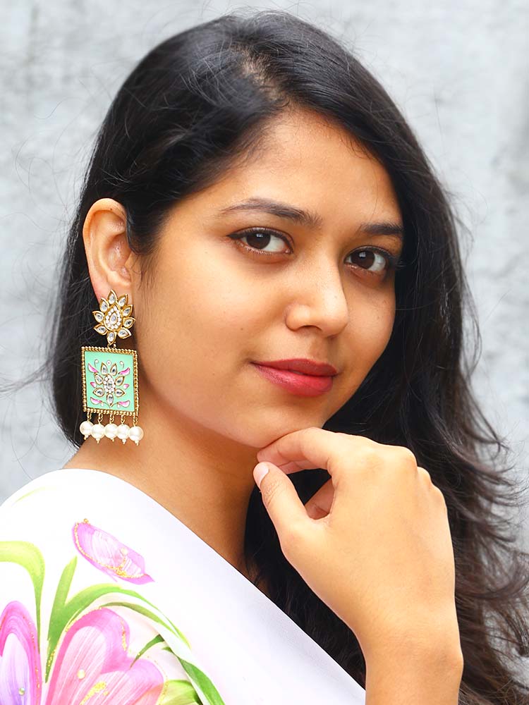 Mint Kalavati Studs
