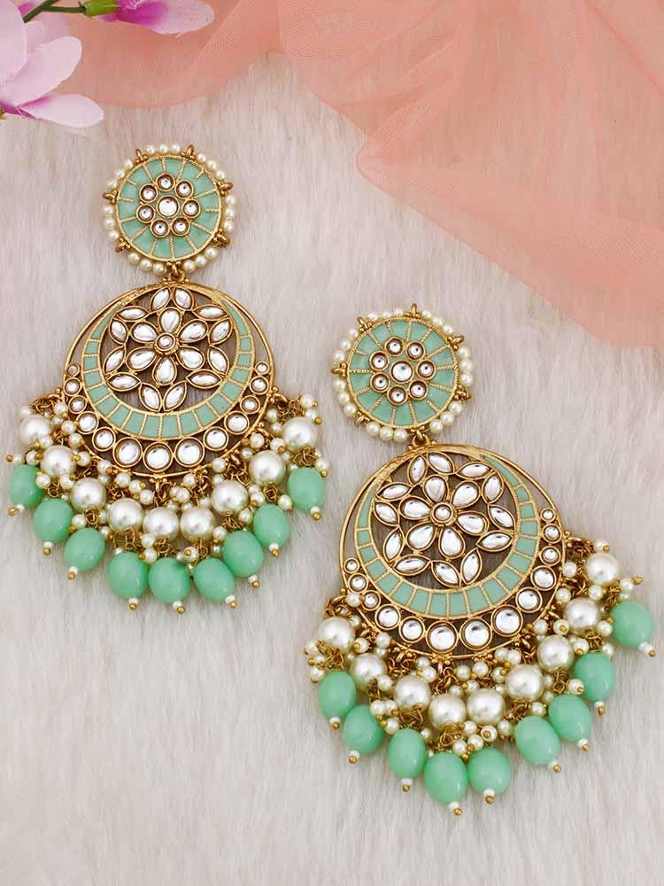 Mint Deepika Chandbalis - Bling Bag