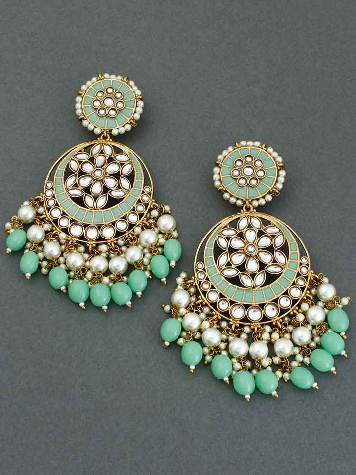 Mint Deepika Chandbalis - Bling Bag