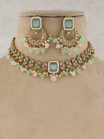 Mint Lilac Sonali jewellery Set - Bling Bag