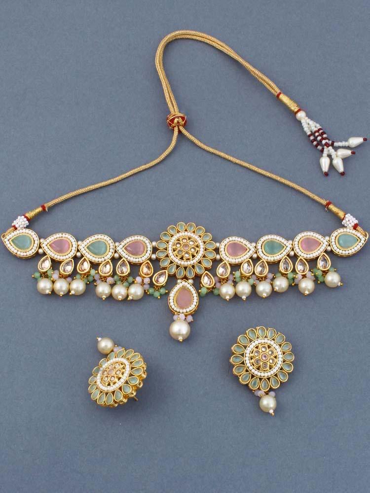 Multicolour Preet Jewellery Set - Bling Bag