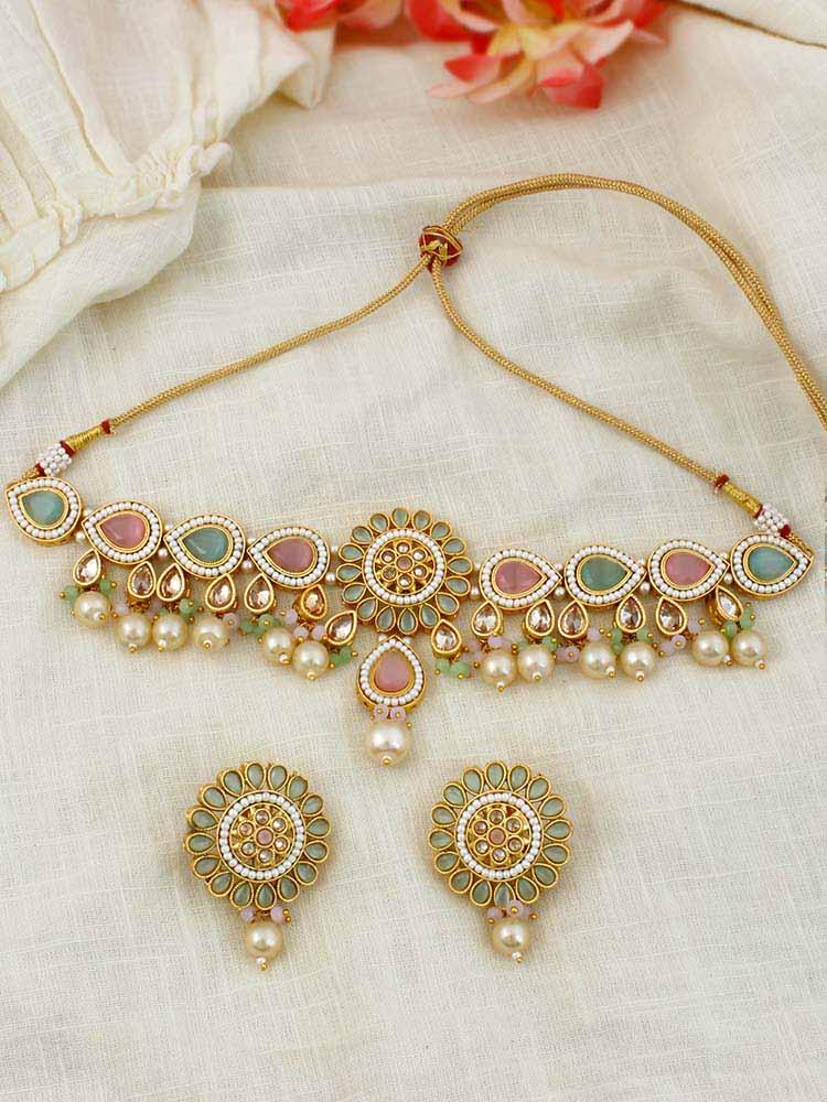 Multicolour Preet Jewellery Set - Bling Bag
