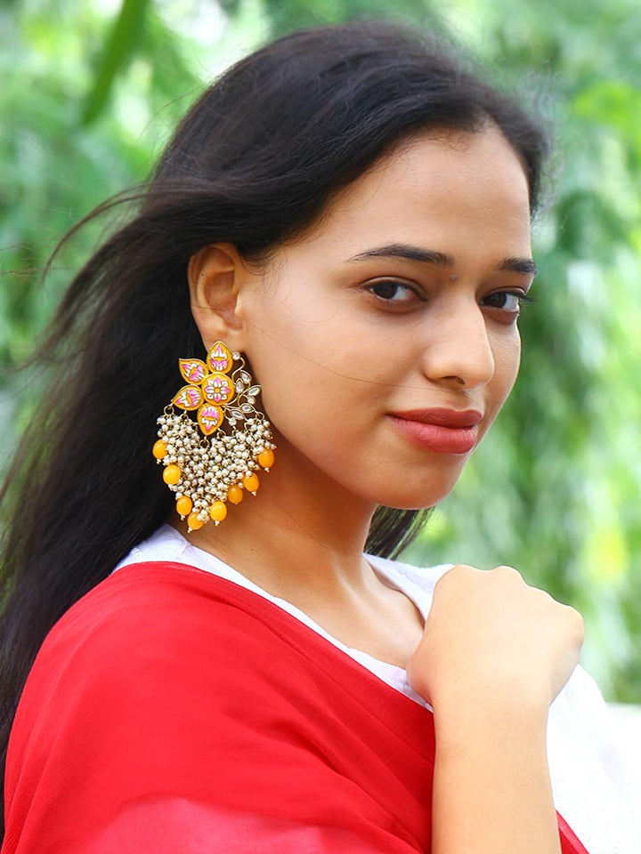 Mustard Chakrika Danglers