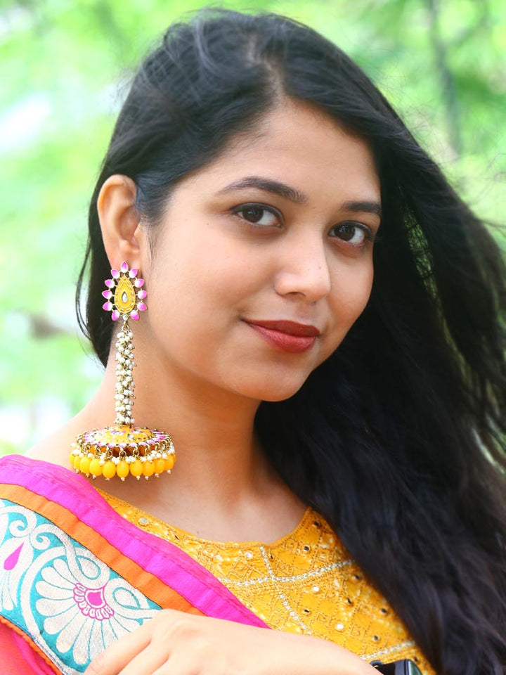 Mustard Jacki Jhumkis