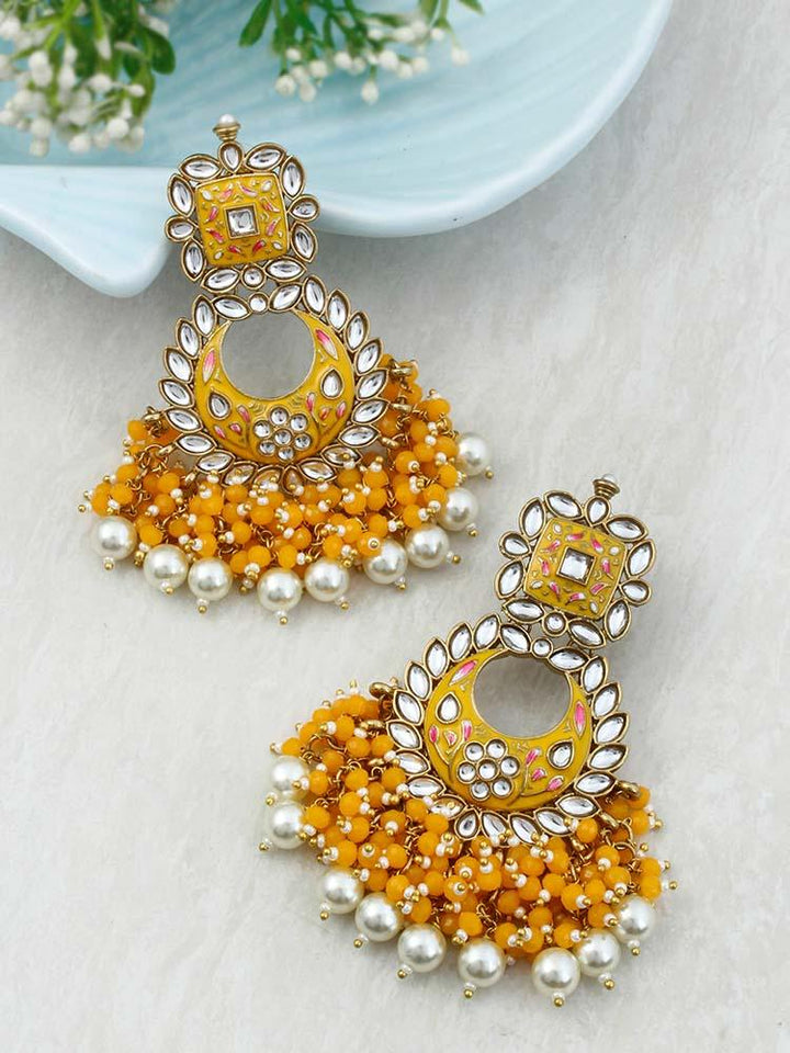 Mustard Jayanti Chandbalis - Bling Bag