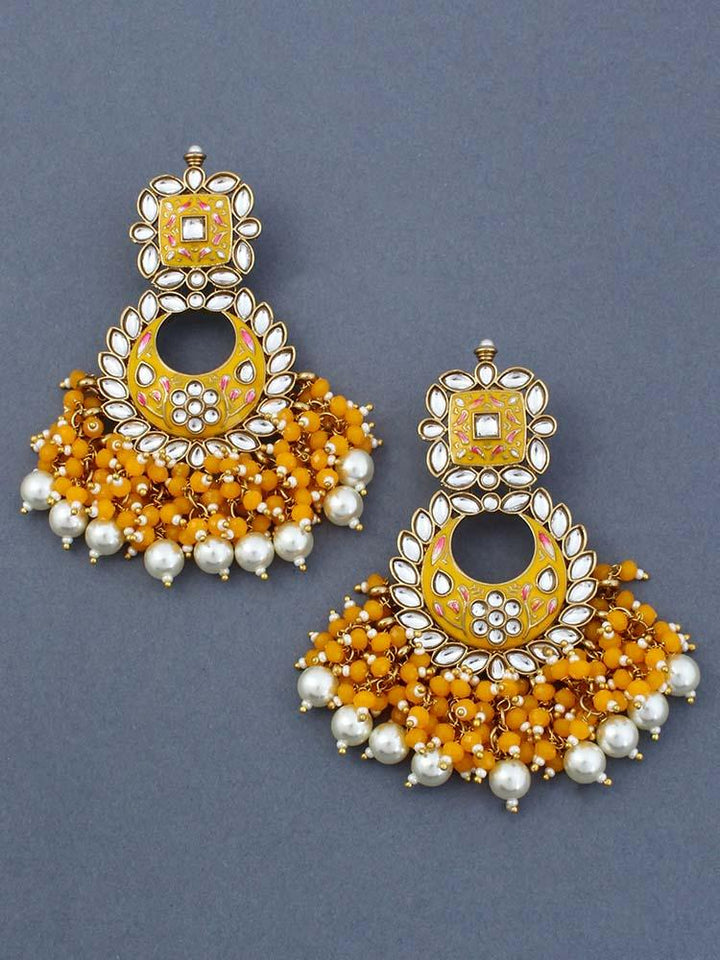 Mustard Jayanti Chandbalis - Bling Bag