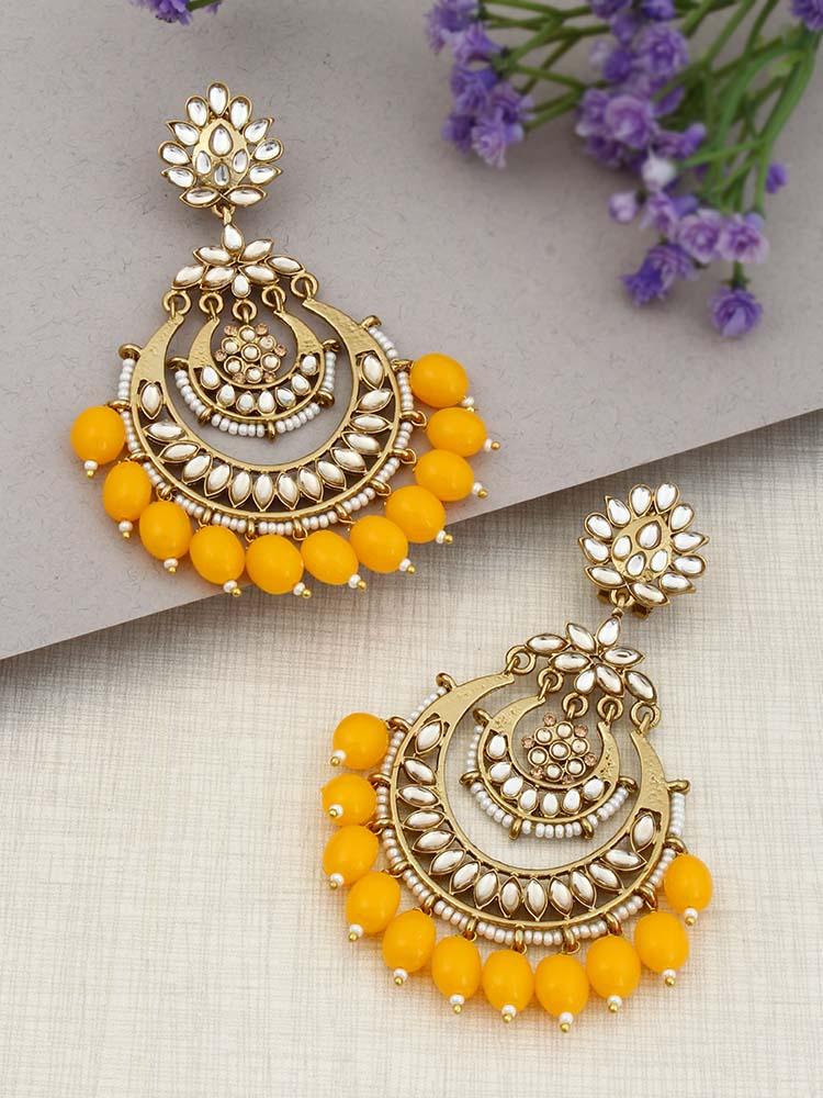 Mustard Mumtaz Chandbalis - Bling Bag