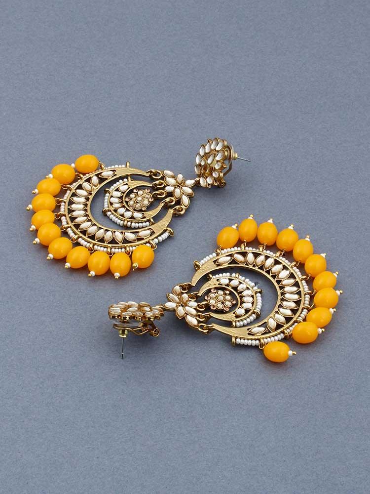 Mustard Mumtaz Chandbalis - Bling Bag