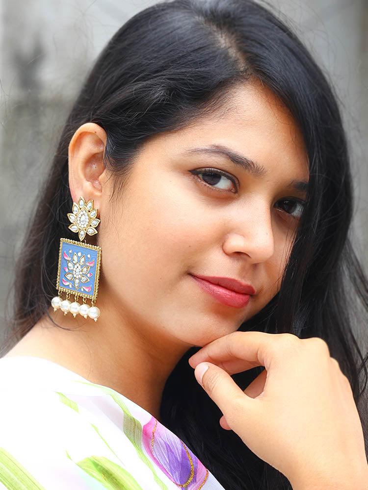 Navy Kalavati Studs
