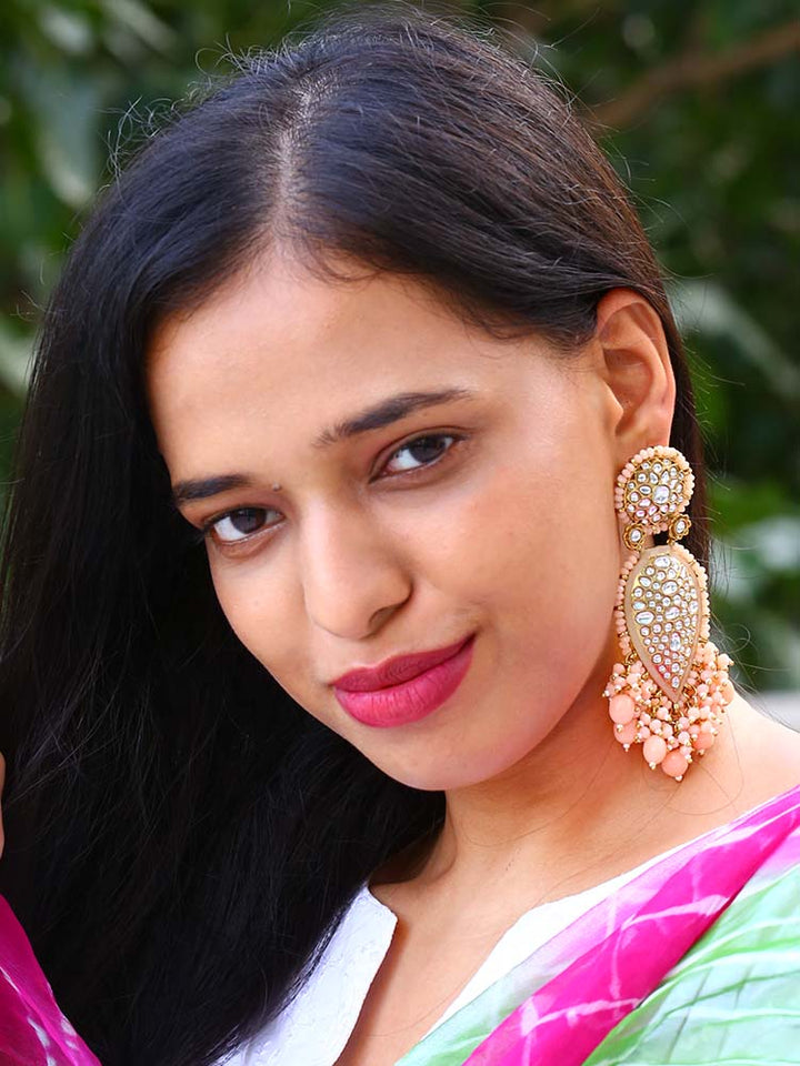 Peach Chaitali Chandbalis - EOSS