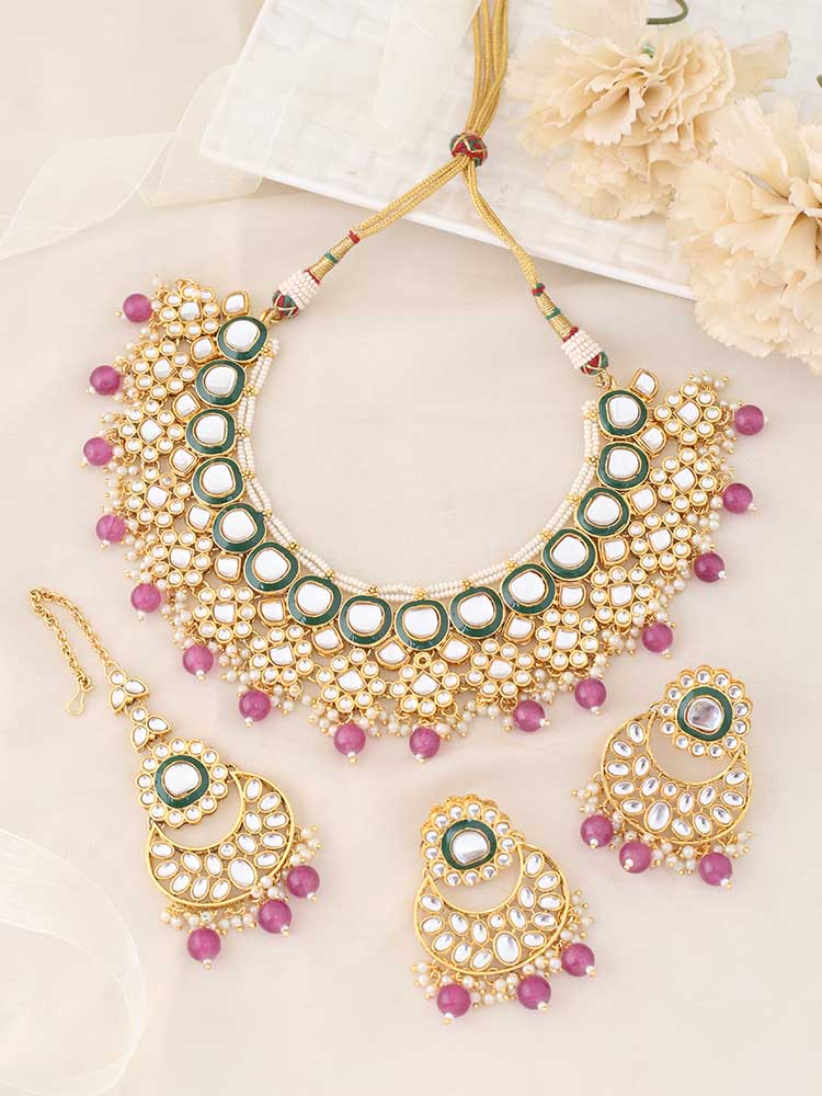 Purple Namita Jewellery Set