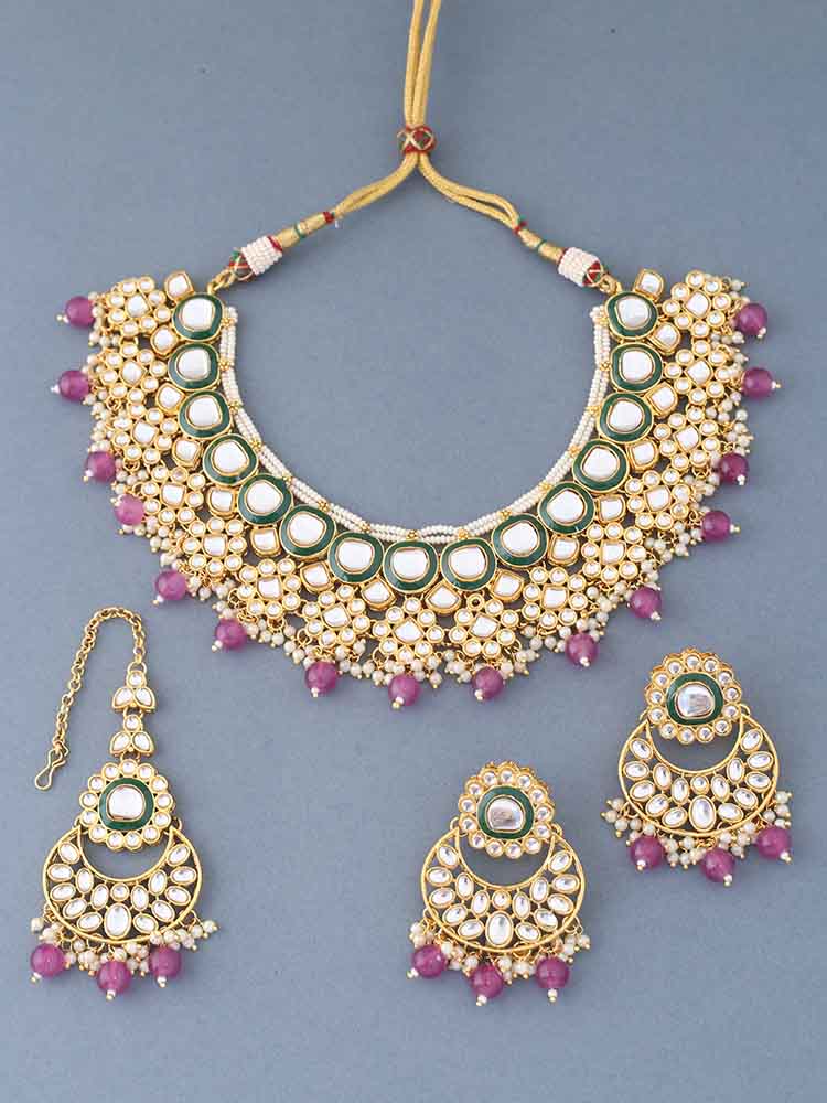Purple Namita Jewellery Set