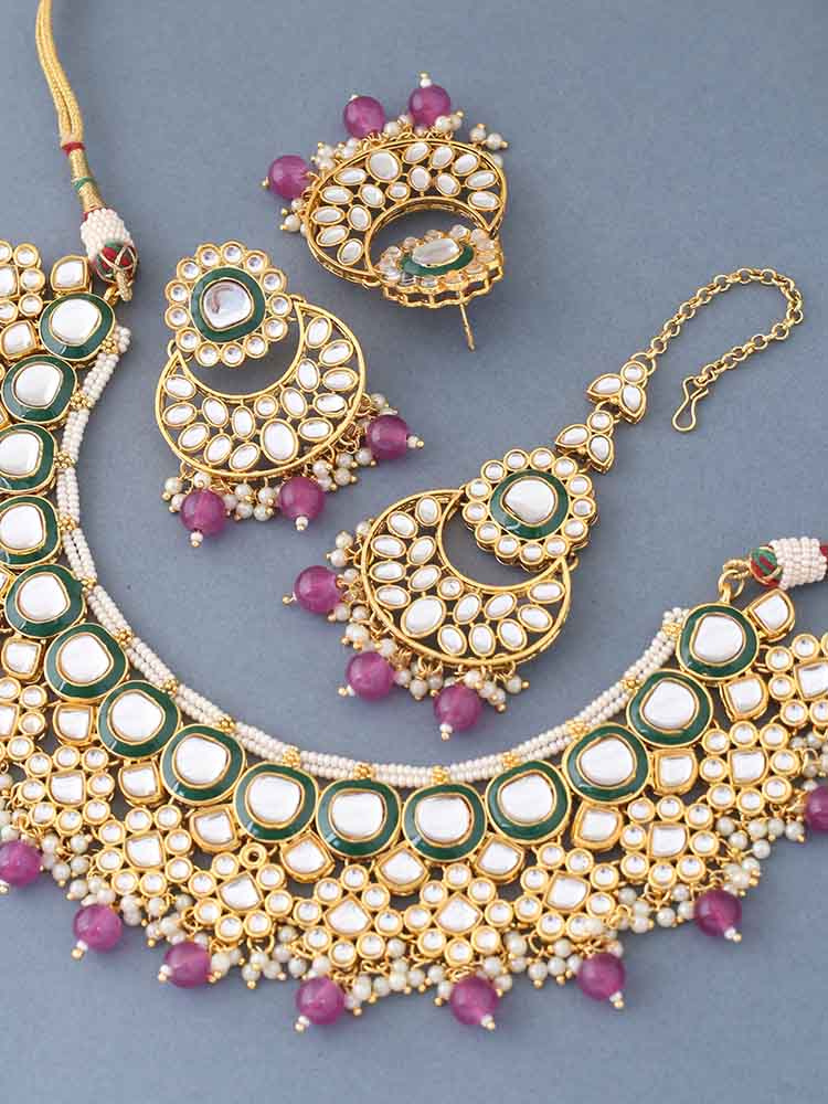 Purple Namita Jewellery Set