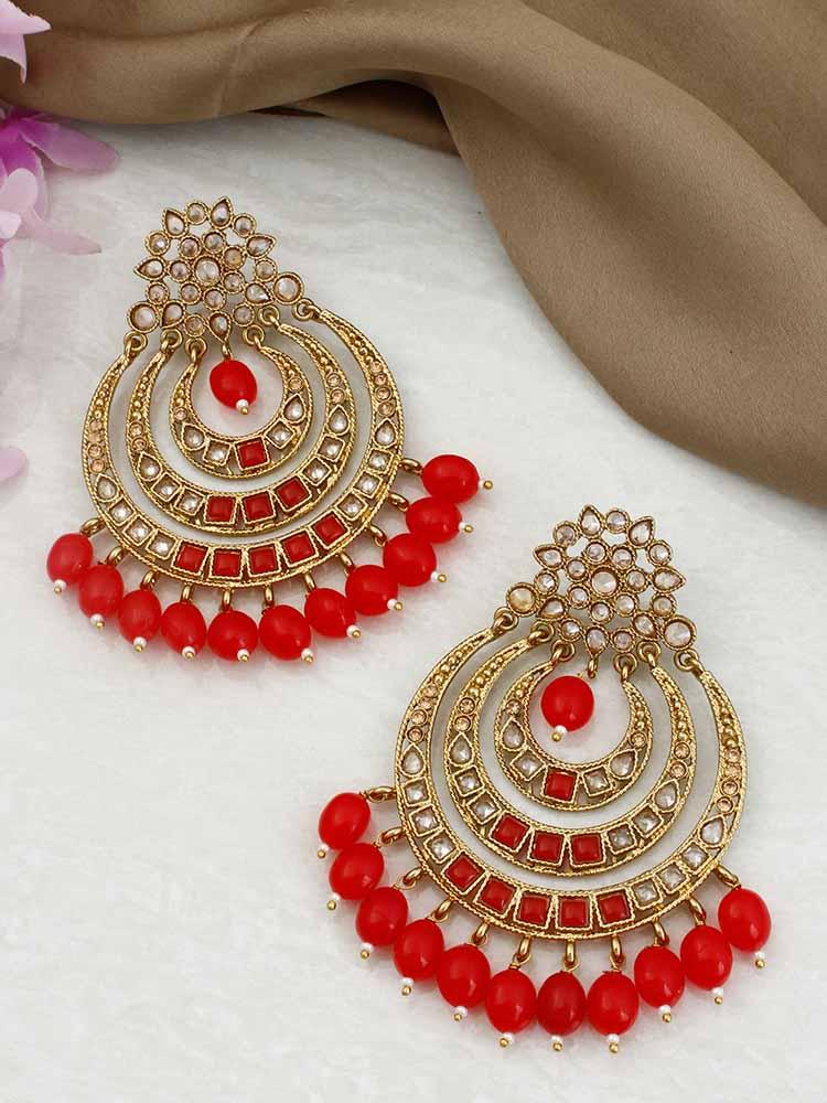 Red Zara Chandbalis - Bling Bag