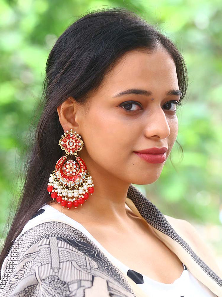 Red Bhanavi Chandbalis