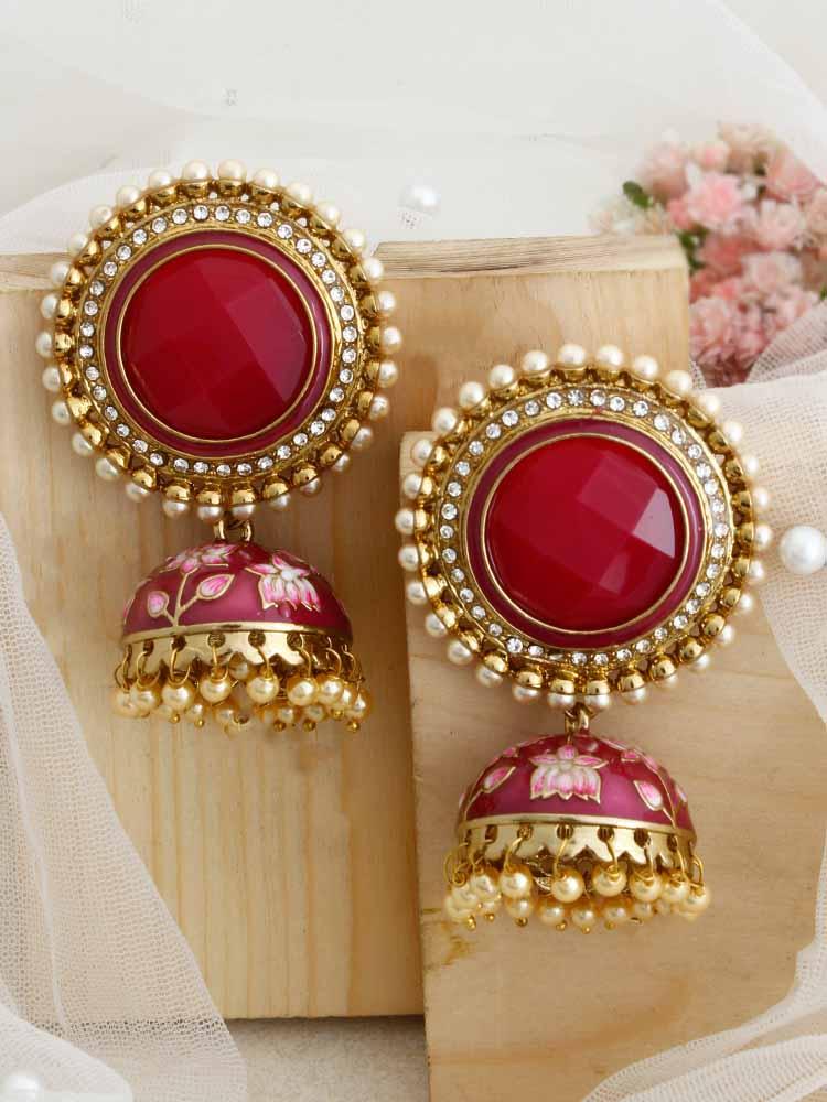 Ruby Virat Jhumkis - Bling Bag