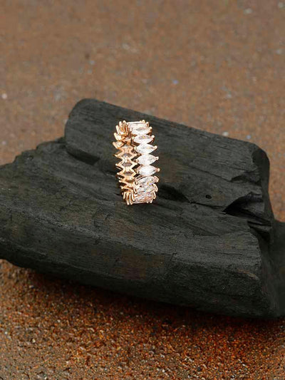 rings - Bling Bag Rose Gold Shatki Zirconia Ring