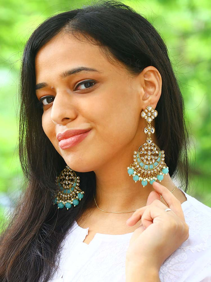 Turquoise Anvi Chandbalis