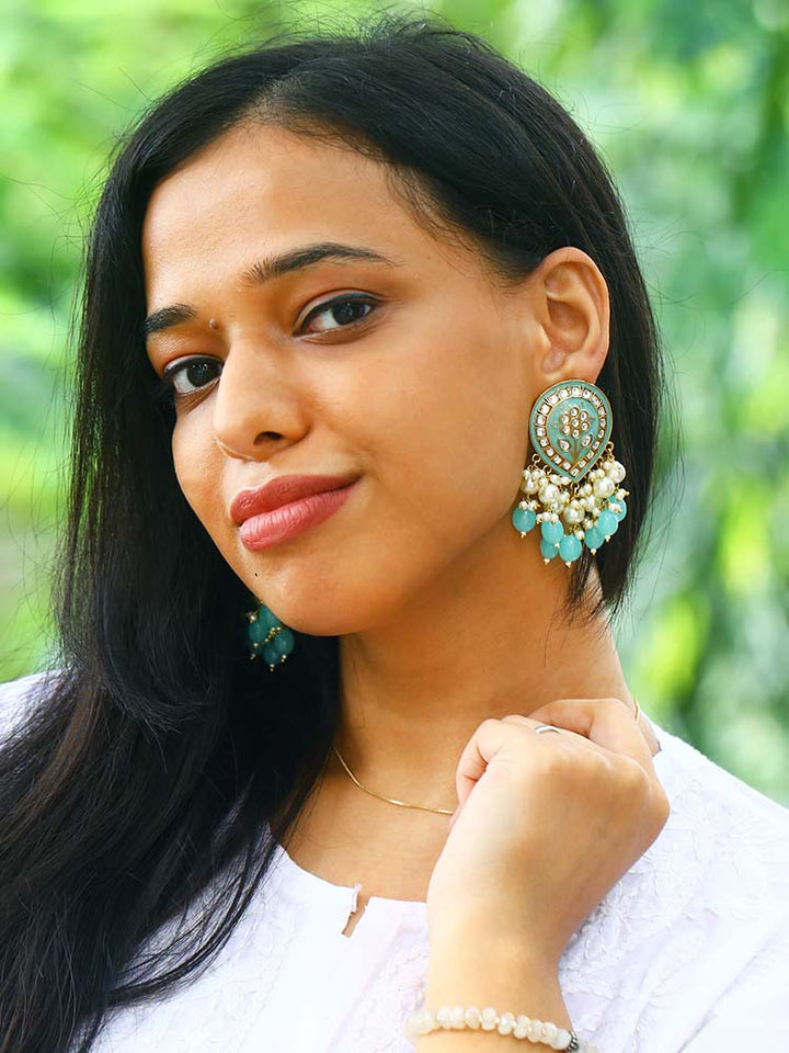 Turquoise Charmi Dangler Earrings